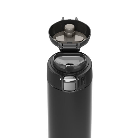 термокружка 520 мл joylux (джойлюкс) ultra black, нержавеющая сталь sus304, черный матовый, 700277
