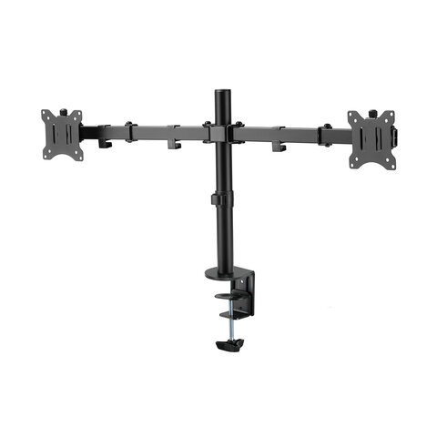 кронштейн для двух мониторов настольный vesa 75х75, 100х100, 17"-32", до 16 кг, sonnen static, 45594