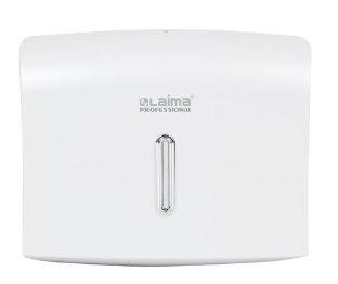 диспенсер для полотенец laima professional basic (система h2), z-сложения, белый, abs, 605049