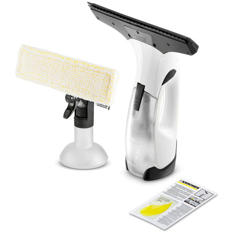стеклоочиститель аккумуляторный karcher wv 2 plus, время работы 35 мин, белый, 1.633-640.0
