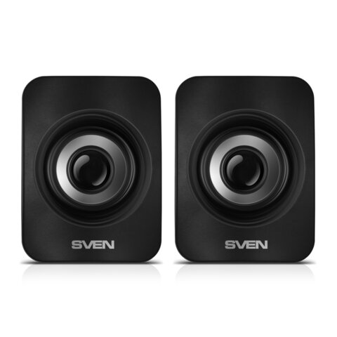 колонки компьютерные sven 130, 2.0, 6 вт, питание usb, черные, sv-020224