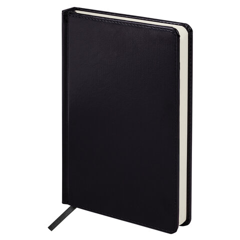 ручка шариковая parker "jotter plastic ct", корпус черный, ежедневник а5 черный, белый срез, пакет, 