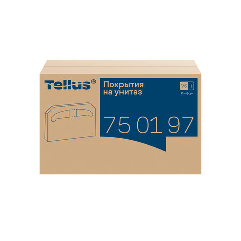 покрытия на унитаз tellus/tork (система v1), 1/2 сложения, комплект 250 шт., 37х41 см, advanced, бел