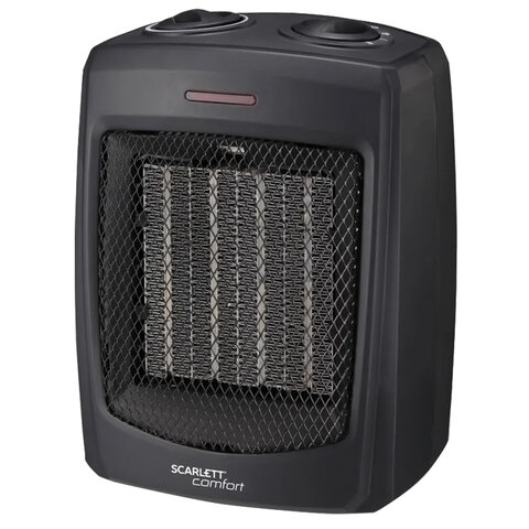 тепловентилятор scarlett sc-fh1.511mc, 1500 вт, 3 режима работы, черный