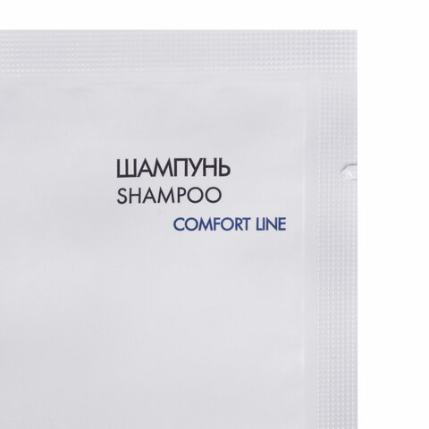 шампунь одноразовый 10 мл, комплект 500 шт., comfort line, саше, флоупак, 2000413