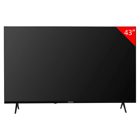 телевизор asano 43lf5020t, 43" (108 см), 1920x1080, fhd, 16:9, салют тв, wi-fi, безрамочный, черный