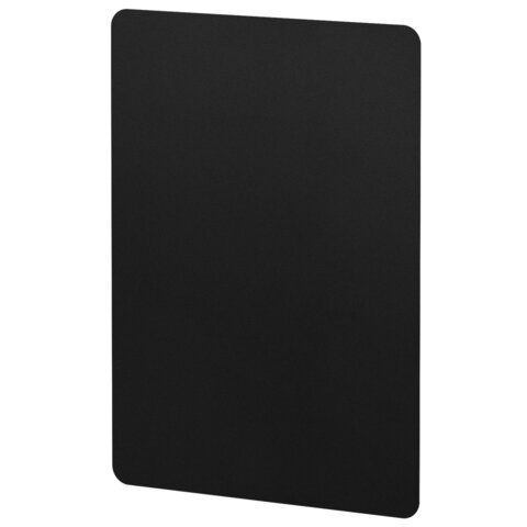 табличка меловая а4 (21x29,7 см), комплект 10 штук, пластиковая, черная, brauberg, 291300