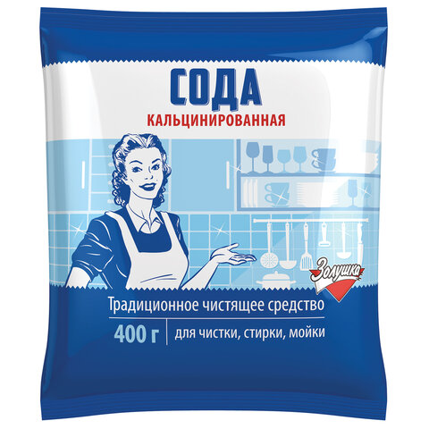 сода кальцинированная 400 г, золушка, ч-24-1