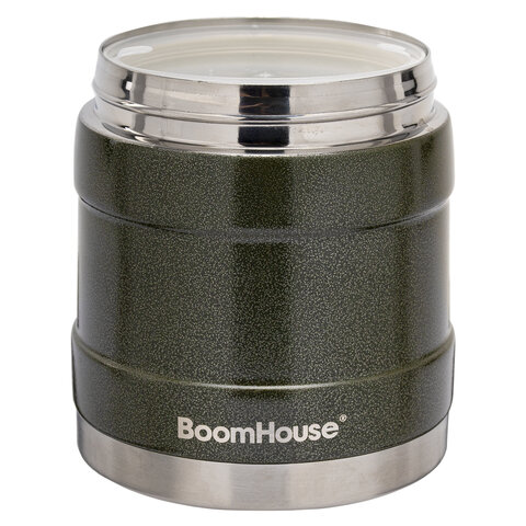 термос 1 л для еды/напитков с широким горлом, boomhouse (бумхаус) ribbed, контейнер, нержавеющая ста