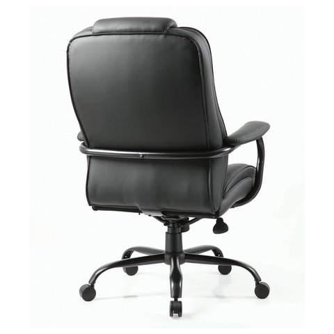 кресло офисное brabix premium "heavy duty hd-002", усиленное, нагрузка до 200 кг, экокожа, 531829