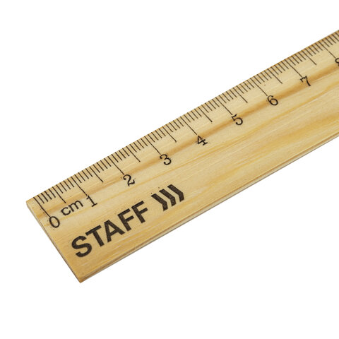 линейка деревянная 20 см, staff, канадская сосна, 210798
