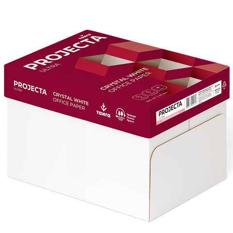 бумага офисная большого формата (297х420), а3, 80 г/м2, 500 л., марка а, projecta ultra, россия, 162