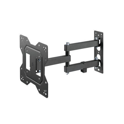 кронштейн-крепление для тв настенный, до 30 кг, vesa 100х100-200х200, 23"-43", черный, sonnen, 45594