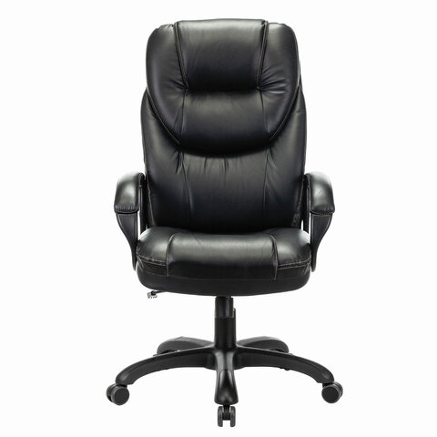 кресло офисное brabix premium "nord ex-590", черный пластик, экокожа, черное, 532097