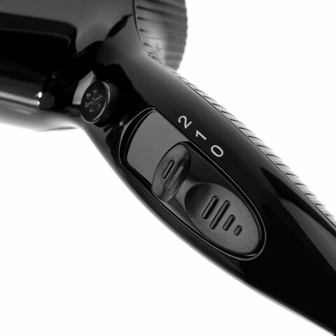 фен для волос настенный brayer br3021bk, 2000 вт, пластик, 2 скорости, 2 температурных режима, черны