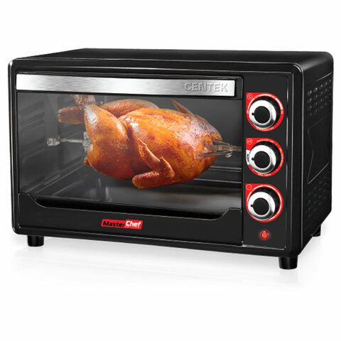 мини-печь centek ct-1530-36 grill, 1600 вт, 36 л, гриль, таймер 90 мин., черная