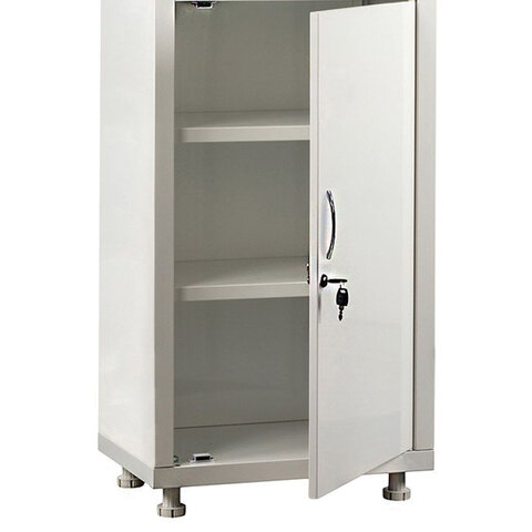 шкаф медицинский 1-створчатый hilfe "мд 1 1650/sg" 1755х500х320 мм, стекло, белый, s26199201509