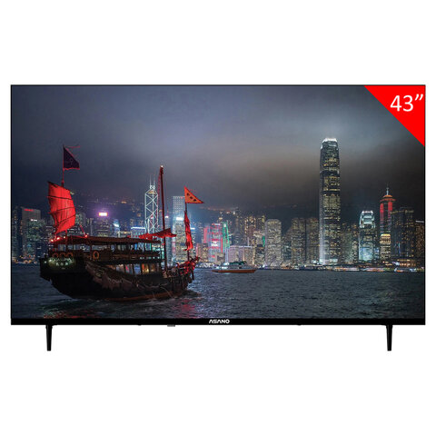 телевизор asano 43lf5020t, 43" (108 см), 1920x1080, fhd, 16:9, салют тв, wi-fi, безрамочный, черный
