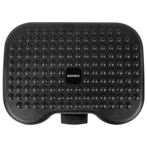 подставка для ног brabix ultra 1 46х34 см, регулировка высоты и угла наклона, 533036