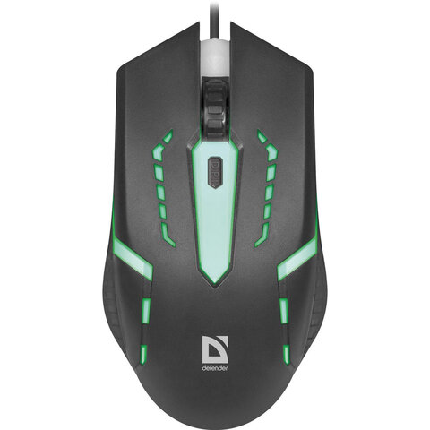 мышь проводная defender flash mb-600l, 800-1200 dpi, 4 кнопки + 1 колесо-кнопка, оптическая, черная,