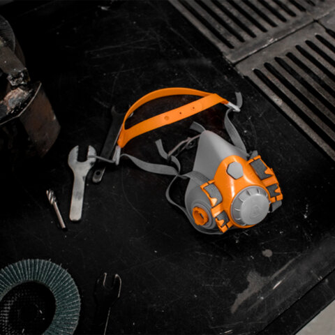 полумаска фильтрующая jeta safety 6500, мягкий силиконовый материал, без фильтров, размер м, 6500-m