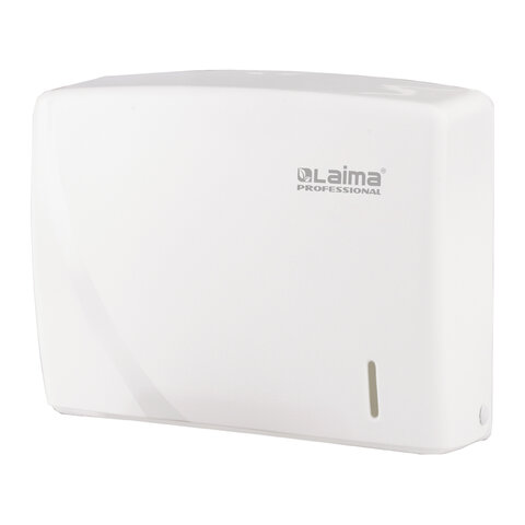 диспенсер для полотенец laima professional original (система h2), z-сложения, белый, abs-пластик, 60
