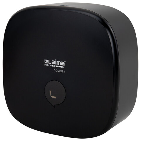 диспенсер для туалетной бумаги laima professional premium black (система t2), малый, черный, abs-пла