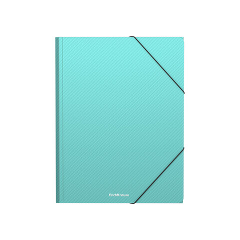 папка на резинках erich krause "diagonal pastel", до 300 листов, ассорти, 600 мкм, 50400