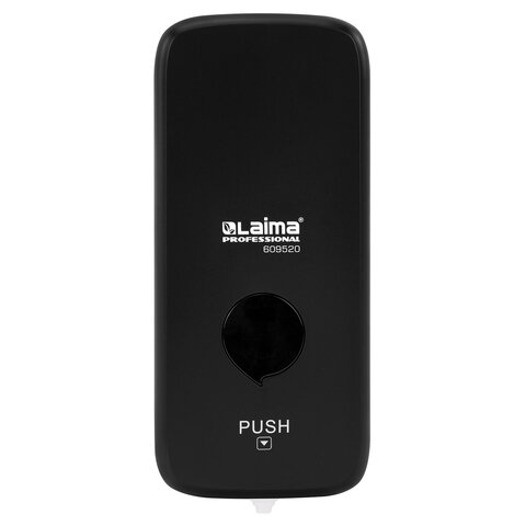 дозатор для жидкого мыла-пены laima professional premium black, наливной, 1 л, черный, abs-пластик, 