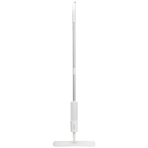 швабра с распылителем neospray luxe, 2 насадки t-clean из плотной микрофибры, скребок, laima, 609147