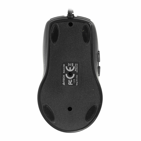 мышь проводная a4tech v-track padless n-708x, usb, 5 кнопок + 1 колесо-кнопка, оптическая, 603731
