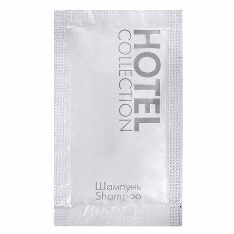 шампунь одноразовый 10 мл, комплект 500 шт., hotel collection, саше, флоупак, 2000313