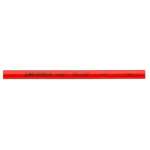 карандаш столярный koh-i-noor, 1 шт., b, грифель 5х2 мм, корпус красный, 0153600100177