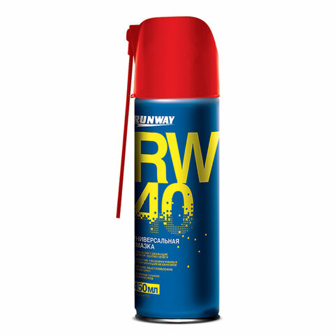 смазка универсальная rw-40 (аналог wd-40) 450 мл, аэрозоль с распылителем, runway rw604, rw6045