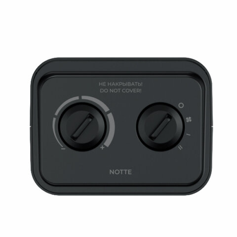 тепловентилятор royal clima rfh-n1500dc-bl, 1500 вт, 3 режима работы, черный, нс-1517390