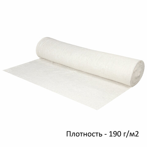 полотно хпп холстопрошивное плотное светлое 1,5х50 м, 190(±10) г/м2, шаг 2,5 мм, laima стандарт, 600