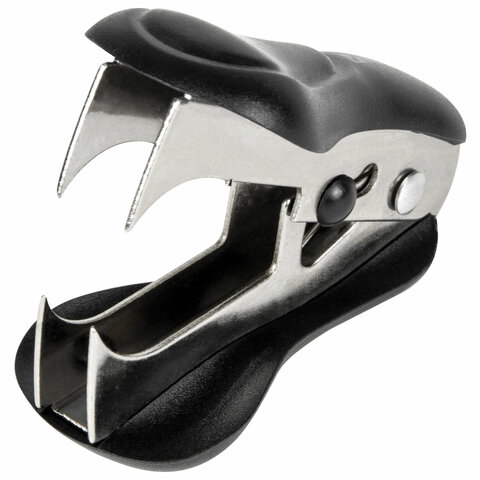 антистеплер для скоб № 10 и № 24/6, brauberg "st-100", с фиксатором, черный, 228578