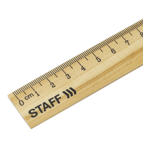 линейка деревянная 30 см, staff, канадская сосна, 210800