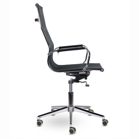 кресло офисное brabix premium "net ex-533", хром, сетка, черное, 532546