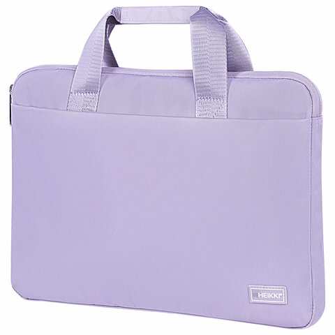 сумка портфель heikki ultra (хейки) с отделением для ноутбука 15,6", lavender, лавандовая, 28х39х3 с
