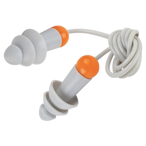 беруши многоразовые со шнурком snr 33дб, 1 пара, пакет, jeta safety, jem31-b sonido max