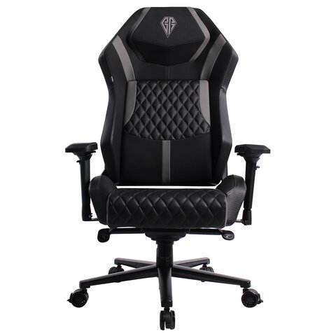 кресло brabix premium "core gm-160", мультиблок, 4d подлокотники, литой поролон, черное/серое, 53295