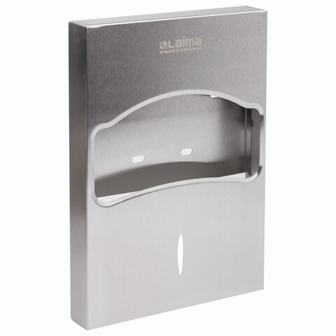 диспенсер для покрытий на унитаз laima professional inox, 1/4 сложения, нержавеющая сталь, матовый, 