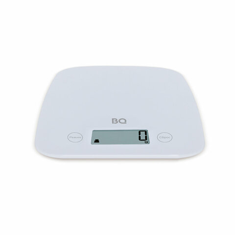 весы кухонные bq (би-кью) ks1006, электронный дисплей, максимальный вес 5 кг, тарокомпенсация, пласт
