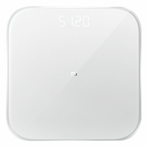 весы напольные xiaomi mi smart scale 2, электронные, максимальная нагрузка 150 кг, квадрат, стекло, 
