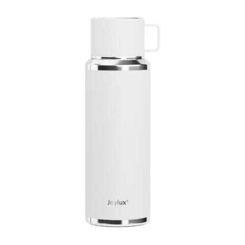термос 0,75 л joylux (джойлюкс) ultra, нержавеющая сталь sus316, крышка/кружка, питейник, сито, белы
