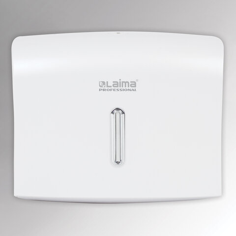 диспенсер для полотенец laima professional basic (система h2), z-сложения, белый, abs, 605049