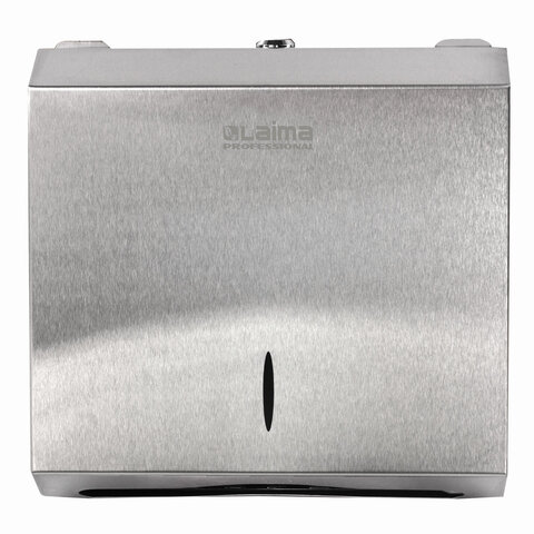 диспенсер для полотенец laima professional inox, (система h2) z-сложения, нержавеющая сталь, матовый