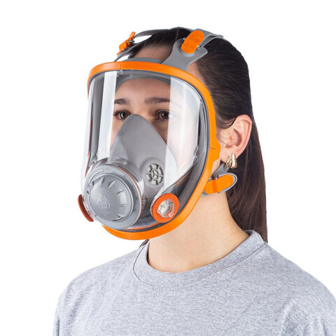 маска полнолицевая jeta safety 5950, р-р l, ударопрочный поликарбонат, защитная пленка, без фильтр