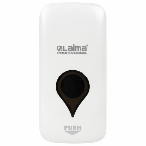 дозатор для мыла-пены ultra laima professional, наливной, 0,5 л, белый, abs-пластик, 606830